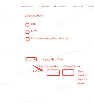 Fefo plan outbound setting